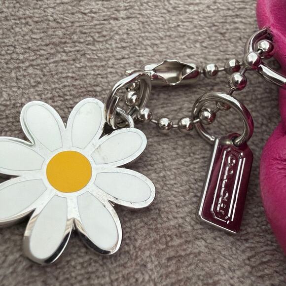 Vintage rare Coach kisslock coin purse hot pink leather from 2000s era - Picture 3 of 7